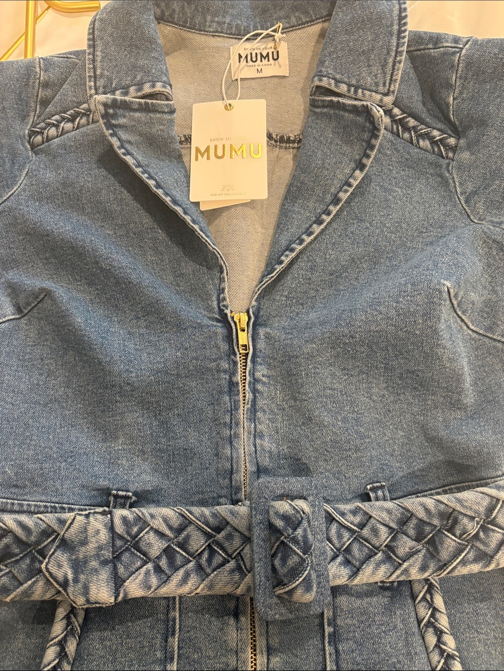 SALE TODAY! NWT! Show Me Your MuMu Outlaw Zip Dress - Picture 4 of 7